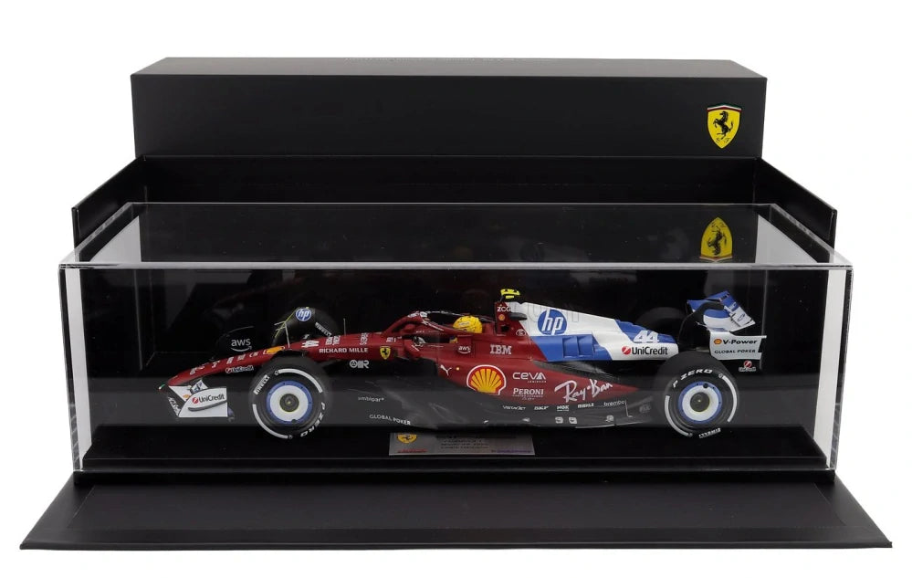 Model LookSmart Scuderia Ferrari SF-25 L. Hamilton v měřítku 1:18 – Miami GP 2025