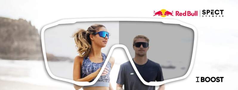 Red Bull Spect sluneční brýle DRILL černé s oranžovými skly