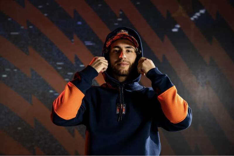 Mikina s kapucí KTM Red Bull Racing GRID tmavě modrá