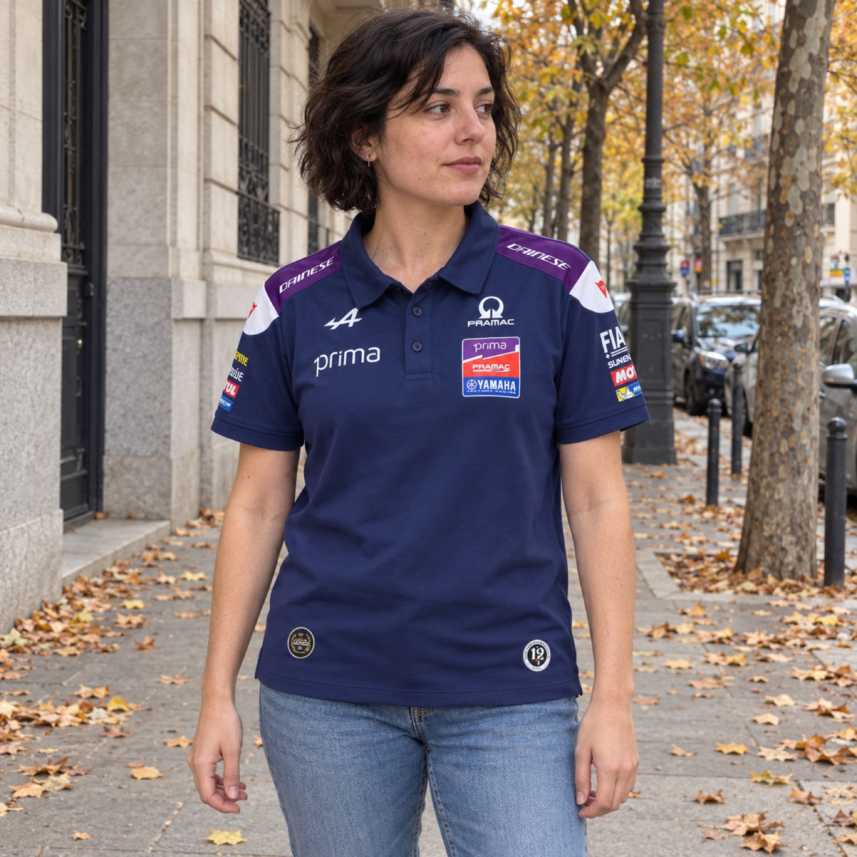 Yamaha Pramac Team Polo with Sponsor Logos – ilustrační foto 2 (AI)