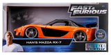 Model Rychle a Zběsile Mazda RX-7 Tokyo Drift 1:24 s figurkou