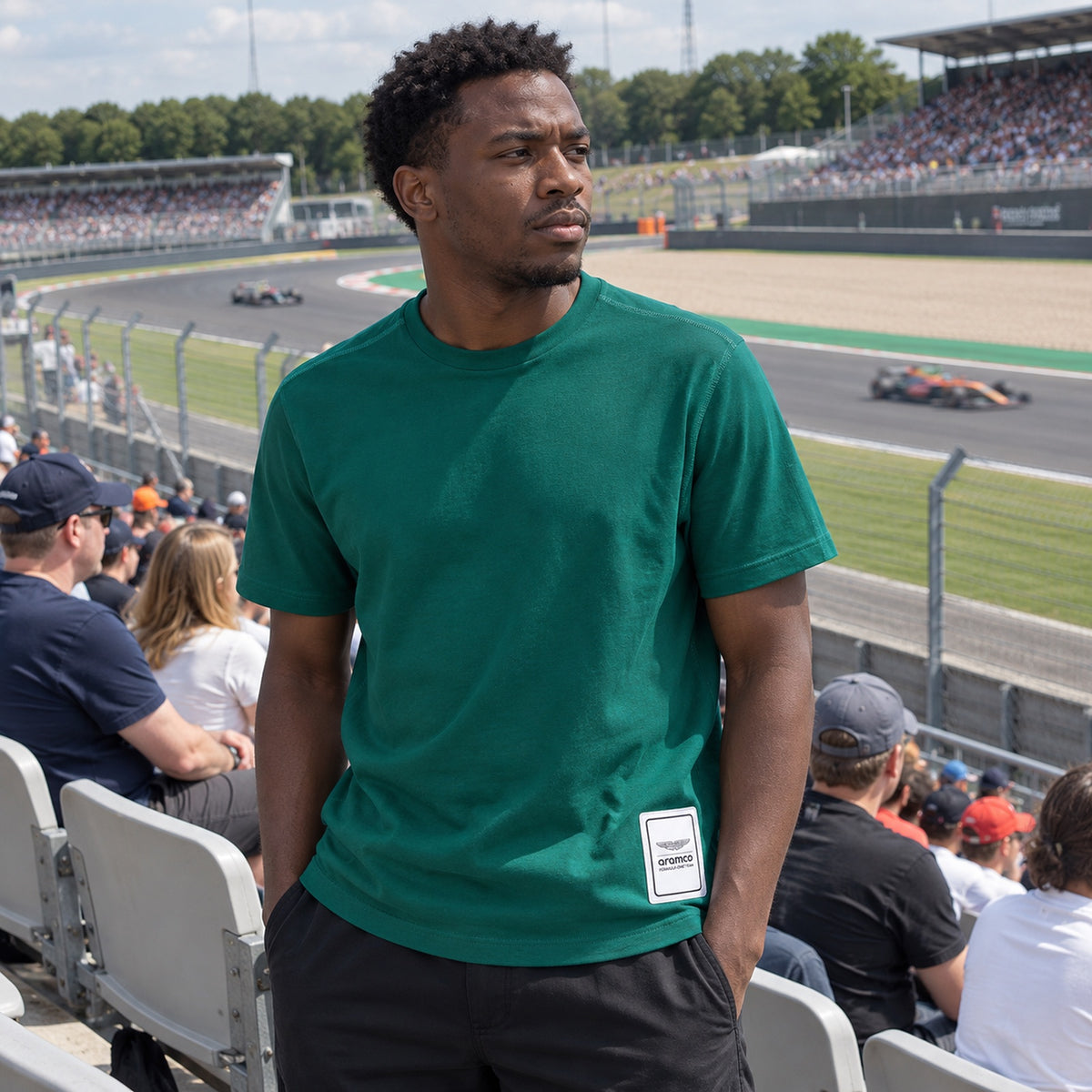 Aston Martin F1 Team LOGO Casual T-Shirt – Green – ilustrační foto (AI)