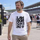 Automobili Lamborghini Casual T-Shirt – White – ilustrační foto (AI)