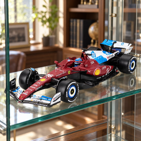 Model Bburago Scuderia Ferrari SF-25 #16 Charles Leclerc – Miami GP – ilustrační foto (AI)