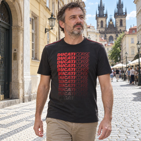 Ducati Corse DUCATI Fan T-Shirt – Dark Grey – ilustrační foto (AI)