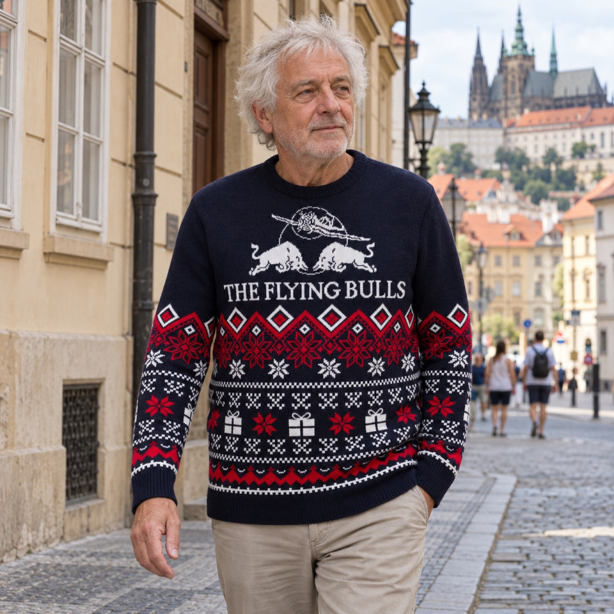 The Flying Bulls Winter Sweater – Winter Edition – ilustrační foto (AI)