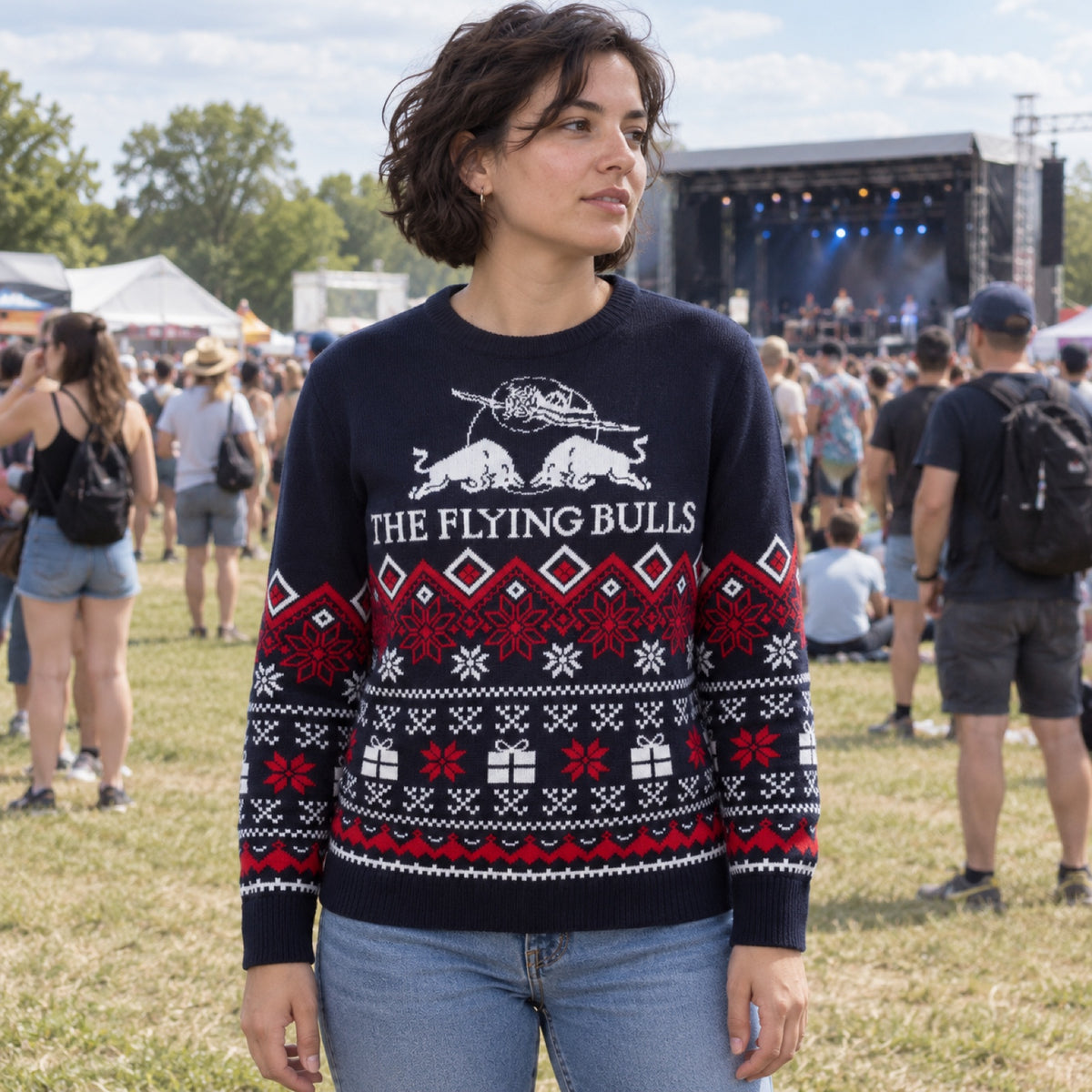 The Flying Bulls Winter Sweater – Winter Edition – ilustrační foto 2 (AI)
