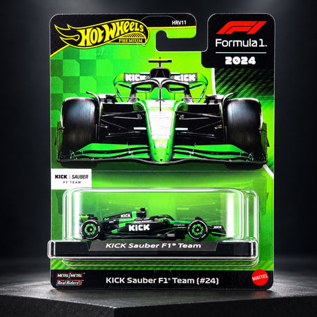 Model Hot Wheels F1 Premium – Zhōu Guànyǔ KICK Sauber F1 – ilustrační foto (AI)