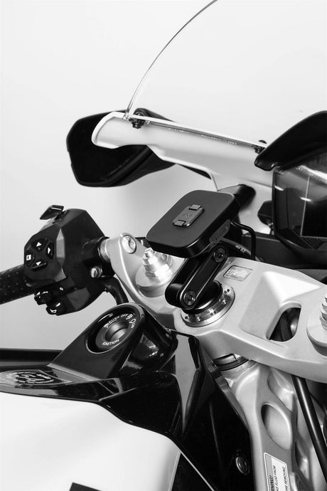 Držák na motorku Peak Design Motorcycle Mount Stem Mount s nabíjením - černý
