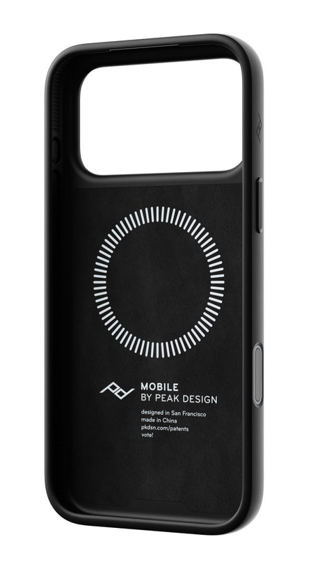 Kryt Peak Design Everyday Case Non-Slimlink pro iPhone 18 Pro Max - černá kůže