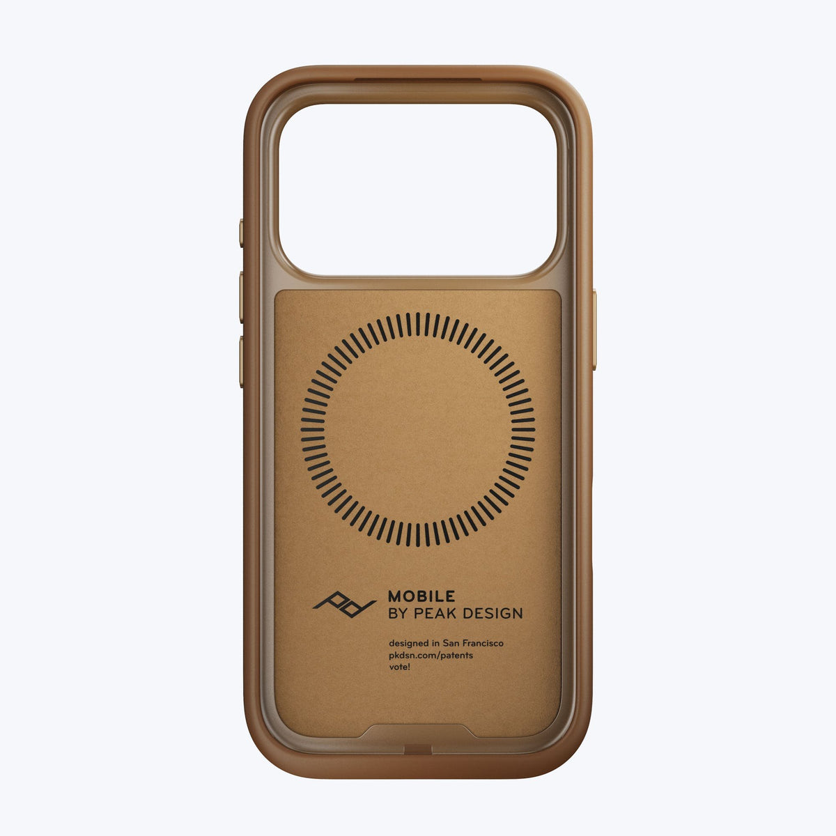 Pouzdro Peak Design Everyday Clarino Loop Case pro iPhone 17 Pro - Tan