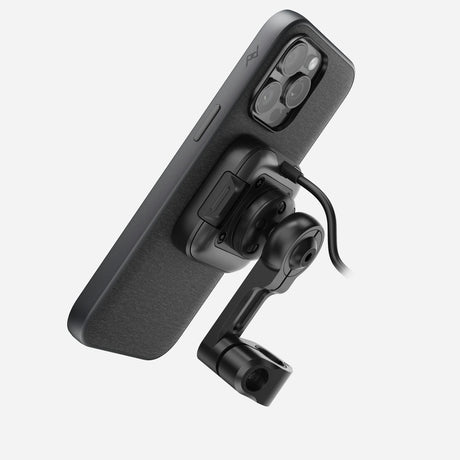 Držák na motorku Peak Design Motorcycle Mount Mirror Mount s nabíjením - černý