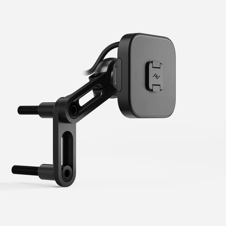 Držák na motorku Peak Design Motorcycle Mount Brake/Clutch Mount s nabíjením - černý
