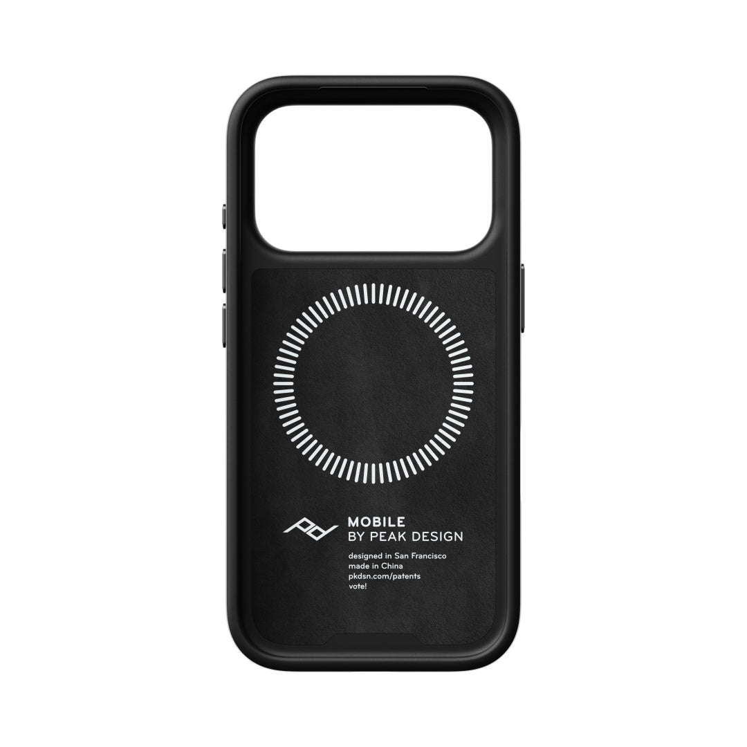 Kryt Peak Design Everyday Case Slimlink pro iPhone 18 Pro - černá kůže