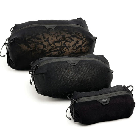 Sada cestovních organizérů Peak Design Ultralight Mesh Packing Cube - BUNDLE - XXS-XS-S - černá