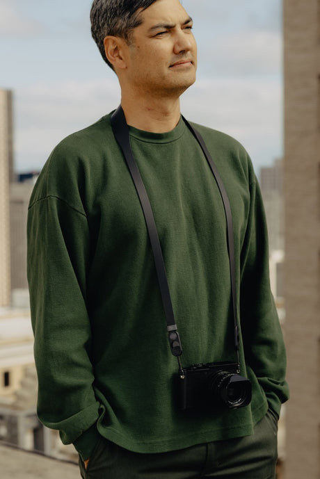 Peak Design Form - kožený řemínek na fotoaparát dlouhý - Black