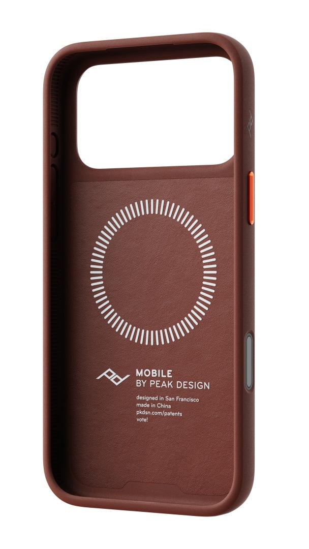 Kryt Peak Design Everyday Loop Case Slimlink pro iPhone 18 Pro Max - Redwood Clarino