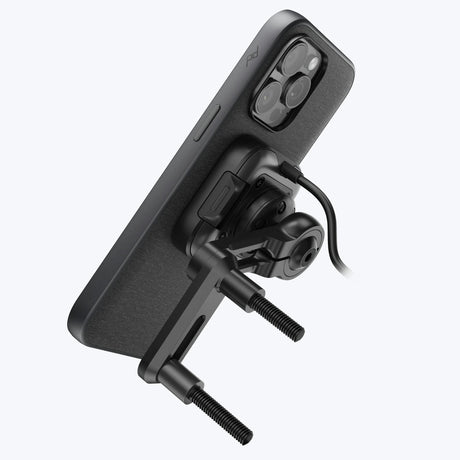 Držák na motorku Peak Design Motorcycle Mount Brake/Clutch Mount s nabíjením - černý