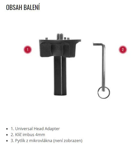 Univerzální adaptér hlavy Peak Design Universal Head Adapter