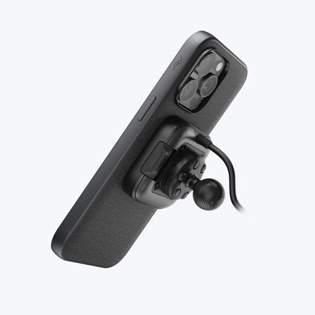 Držák na motorku Peak Design Motorcycle Mount - adaptér s 20mm kulovým kloubem, uzamykací a nabíjecí - černý