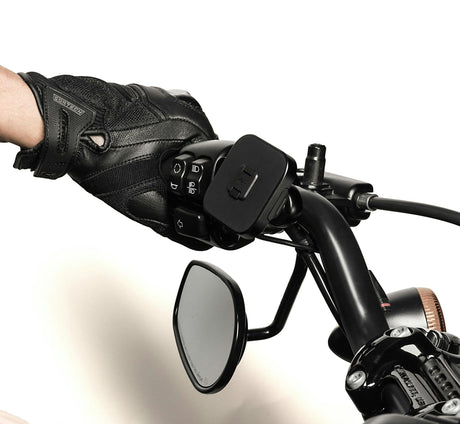 Držák na motorku Peak Design Motorcycle Mount Brake/Clutch Mount s nabíjením - černý