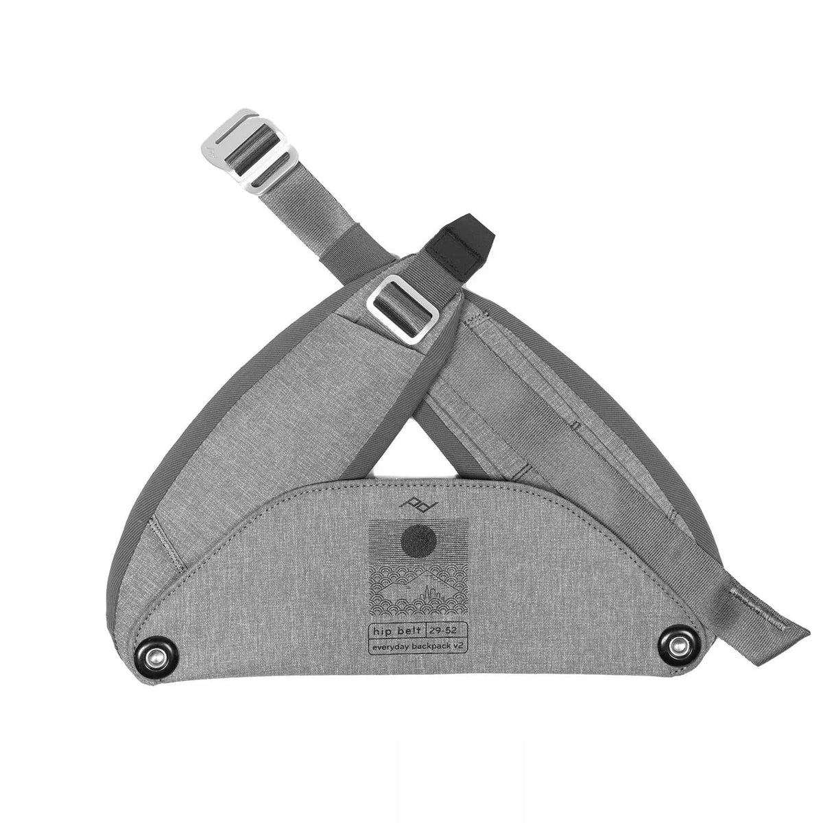 Bederní pás Peak Design Everyday Hip Belt v2 - (32-69) - Ash