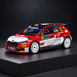 Model IXO Škoda Fabia Rally2 2024 č. 26 C. Ingram – Rallye Monte Carlo – ilustrační foto (AI)