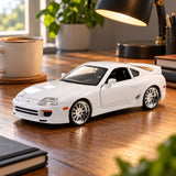 Model Rychle a zběsile Toyota Supra 1995 v měřítku 1:24 – bílý – ilustrační foto (AI)