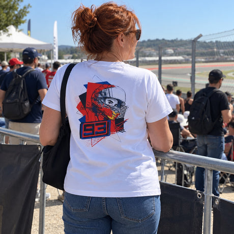 Marc Marquez 93 – Red Bull Fan T-Shirt – White – ilustrační foto 2 (AI)