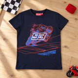 Dětské tričko Marc Marquez s motivem motorky – tmavě modré – 10–11 let – ilustrační foto (AI)