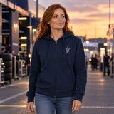 Pánská mikina s kapucí Maserati – tmavě modrá – ilustrační foto (AI)