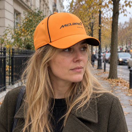 McLaren F1 Cap with Puma Logo – McLaren Racing – Orange – ilustrační foto 2 (AI)