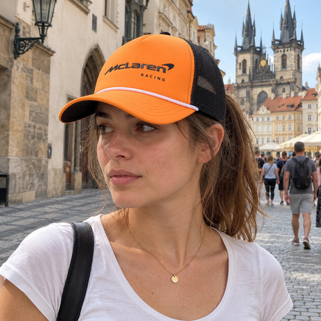 McLaren F1 Mesh Cap with Puma Logo – McLaren Racing – Orange – ilustrační foto 2 (AI)