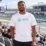 Tričko Mercedes-AMG PETRONAS F1 AMG Casual – bílé – ilustrační foto (AI)