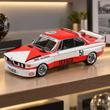 Model Minichamps BMW 3.0 CSL Zandvoort 1974 v měřítku 1:18 – H. Vermeulen – ilustrační foto (AI)