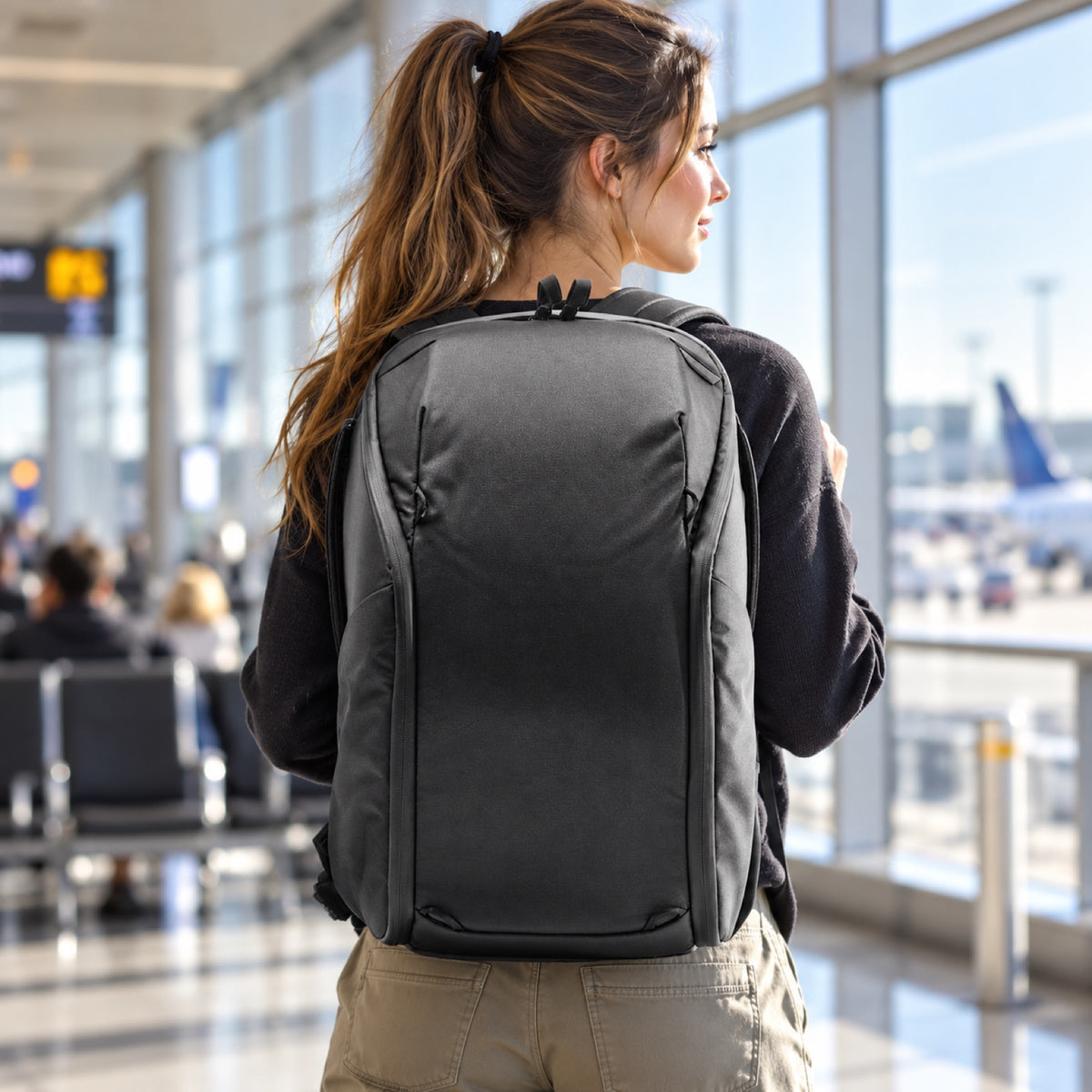 Batoh Peak Design Everyday Backpack 20L Zip v2 – černý – ilustrační foto (AI)