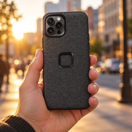 Pouzdro Peak Design Everyday Case iPhone 12 Pro Max – Charcoal – ilustrační foto (AI)
