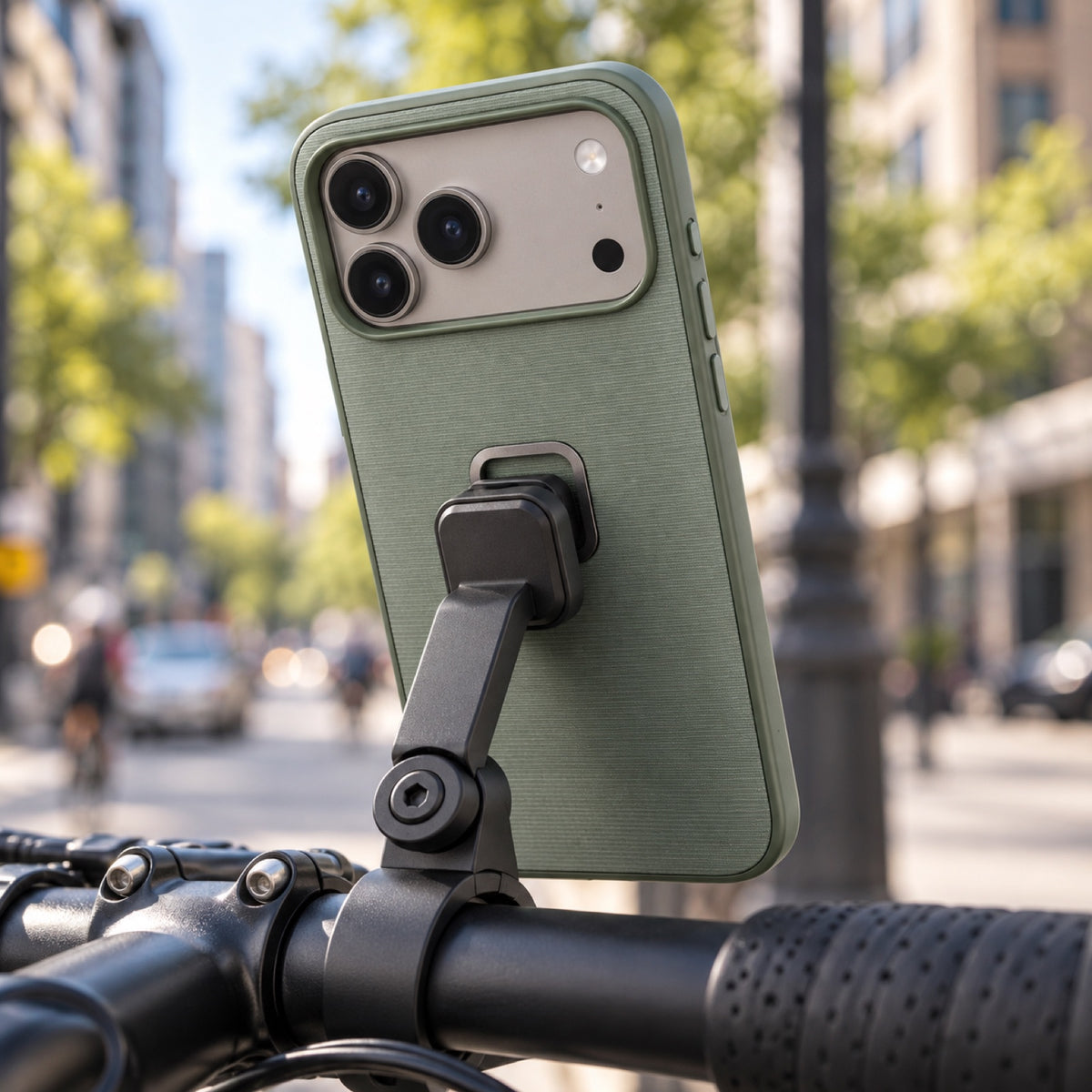 Pouzdro Peak Design Everyday Fabric Case – iPhone 17 Pro Max – Sage – ilustrační foto (AI)