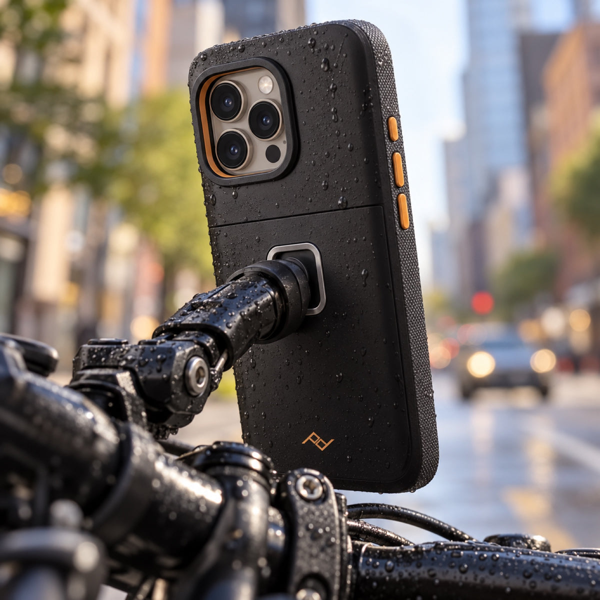 Pouzdro Peak Design GNAR Case iPhone 16 Pro – černé – ilustrační foto (AI)