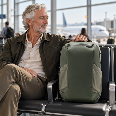 Batoh Peak Design Travel Backpack 2-in-1 40L – Sage – ilustrační foto (AI)