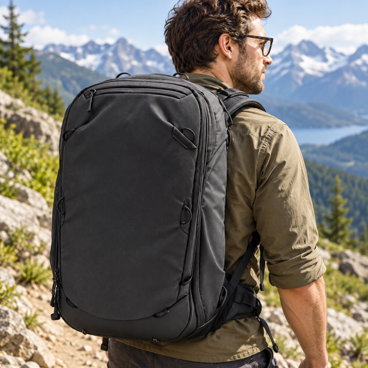 Batoh Peak Design Travel Backpack 45L v2 – černý – ilustrační foto (AI)