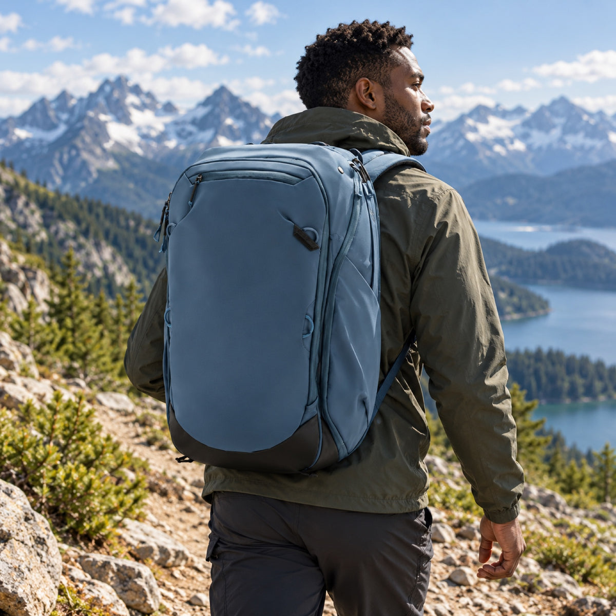 Batoh Peak Design Travel Backpack 45L v2 – Ocean – ilustrační foto (AI)