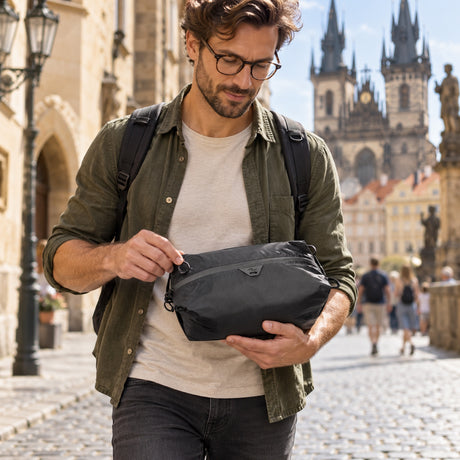 Cestovní organizér Peak Design Ultralight Packing Cube Small – černý – ilustrační foto (AI)