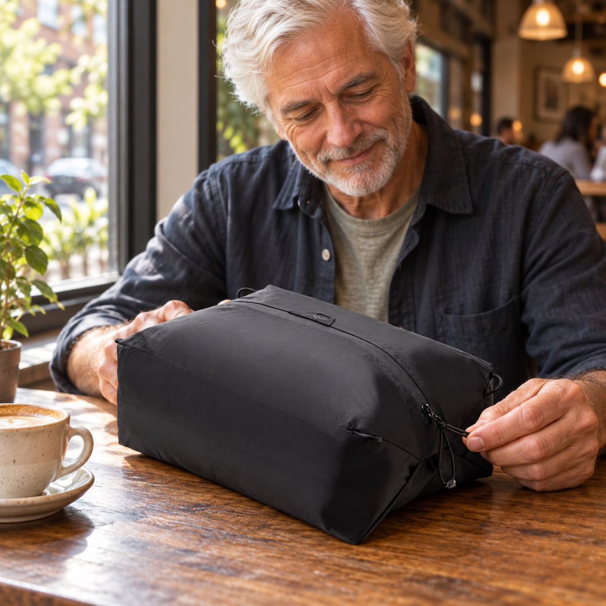 Cestovní organizér Peak Design Ultralight Packing Cube S Medium – černý – ilustrační foto (AI)