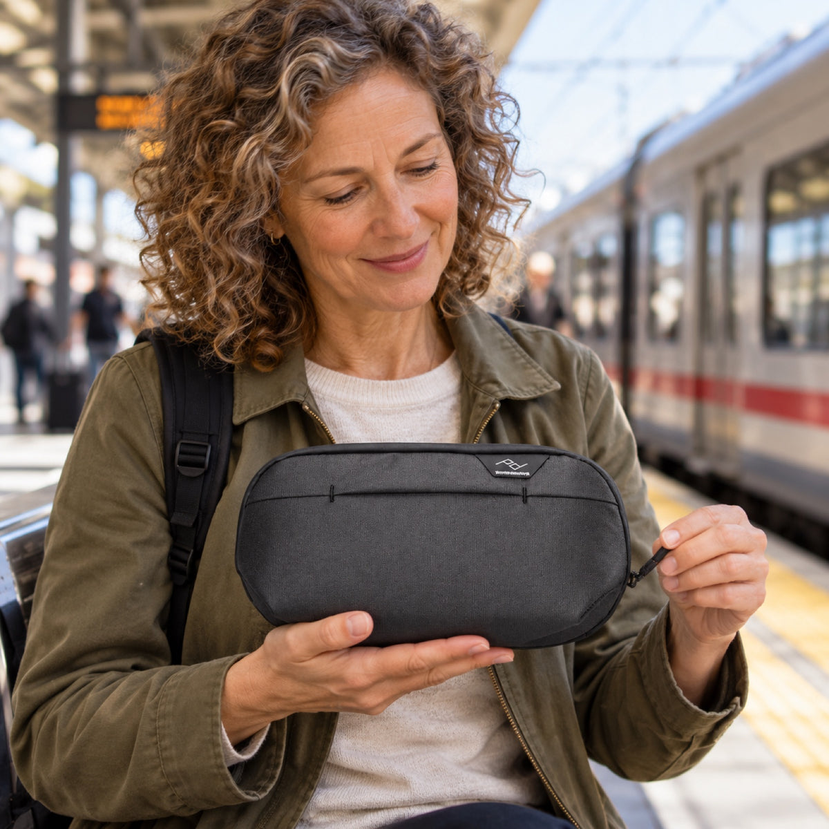 Toaletní taška Peak Design Wash Pouch Small v2 – černá – ilustrační foto (AI)