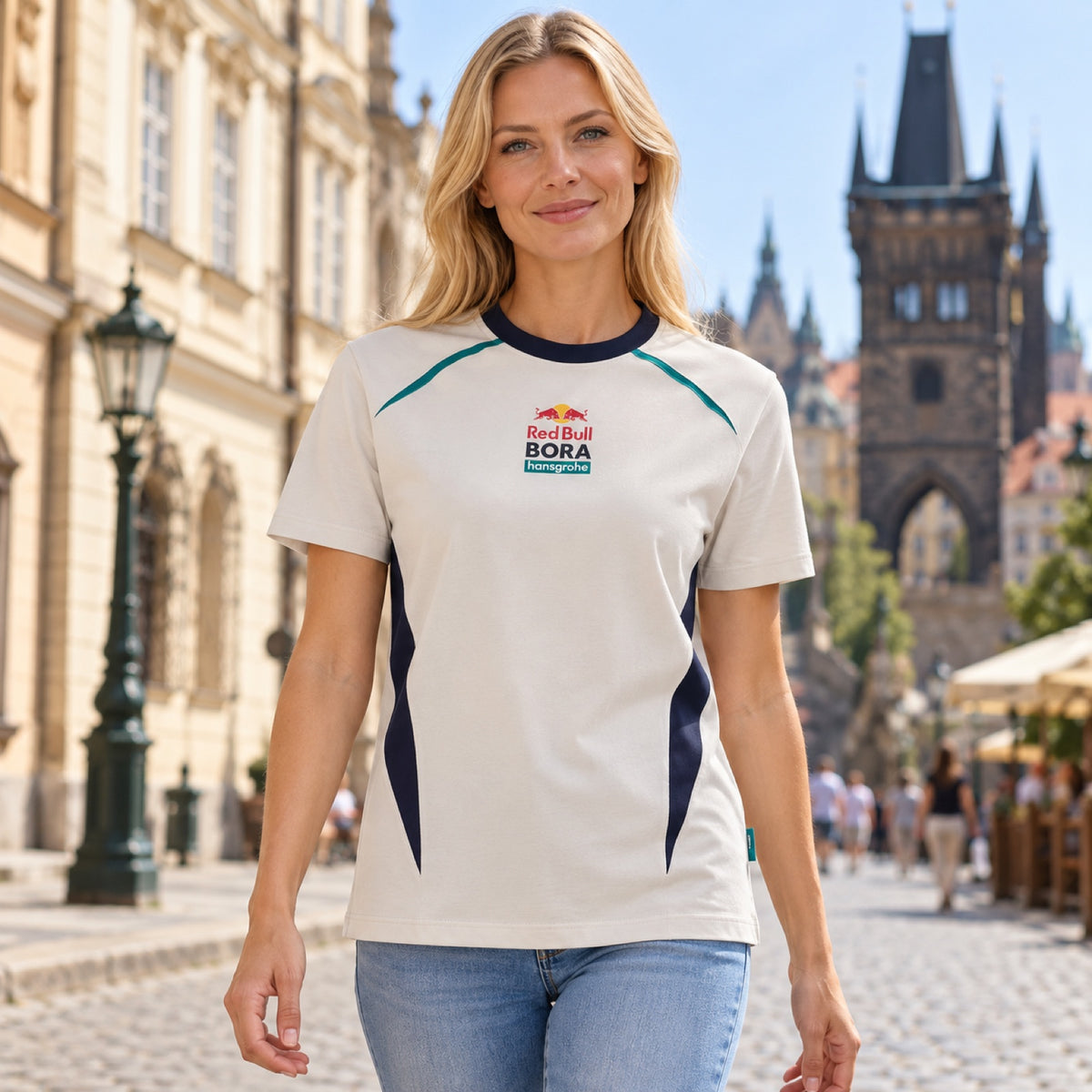 Tričko pro fanoušky Red Bull Bora Hansgrohe Urban – ilustrační foto (AI)