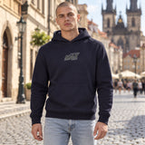 Mikina s kapucí Oracle Red Bull Racing Max Verstappen PIXEL – tmavě modrá – ilustrační foto (AI)