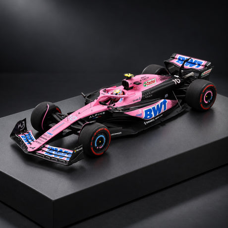 Model Spark BWT Alpine F1 Team A523 Pierre Gasly v měřítku 1:18 – GP Bahrajnu 2023 – ilustrační foto (AI)