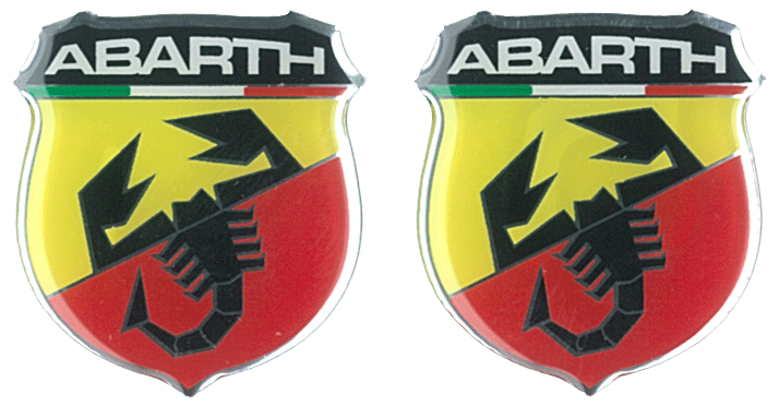 Samolepky Abarth 3D