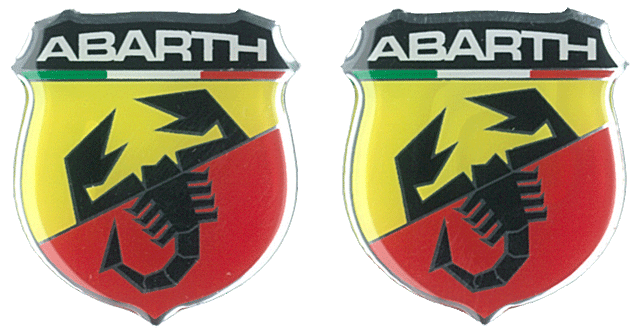 Samolepky Abarth 3D